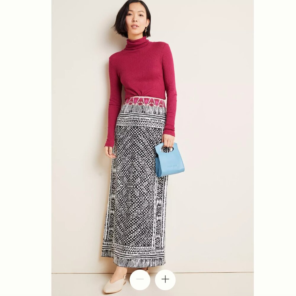 Anthropologie Cecilia Prado Bilbao Sweater Maxi Skirt Size XS